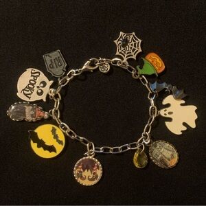High Intensity Halloween Spooky Own Ghost Bat Charm Bracelet 7.5”
